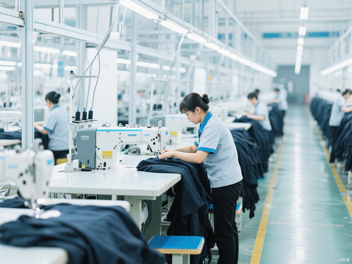 服装纺织工厂生产线